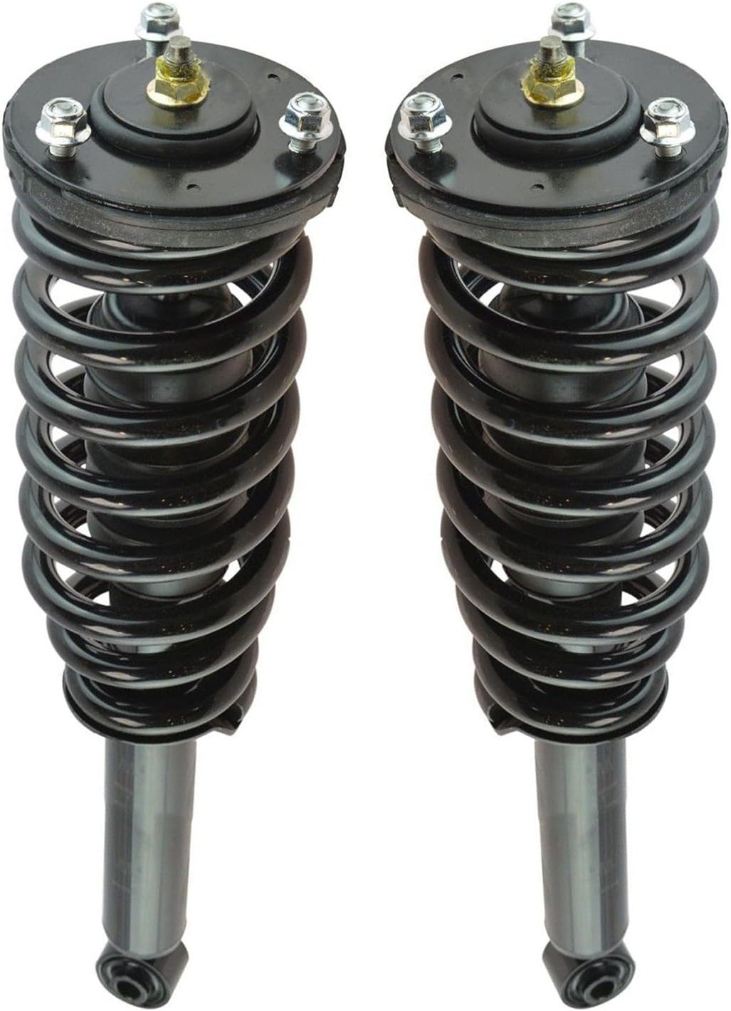 TRQ Front Loaded Quick Complete Shock Strut Spring Assembly Pair
