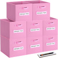 Fabric storage cubes 8 Pack 11 in Cube Storage Bins - Foldable