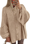 Cardigan Sweaters for Women Lantern Long Sleeve Oversized Cardigan