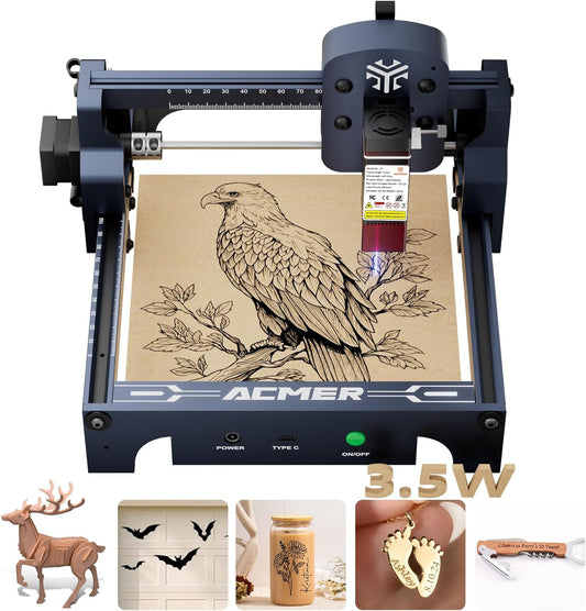 ACMER S1 Laser Engraver: High-Precision Wood Cutter & More