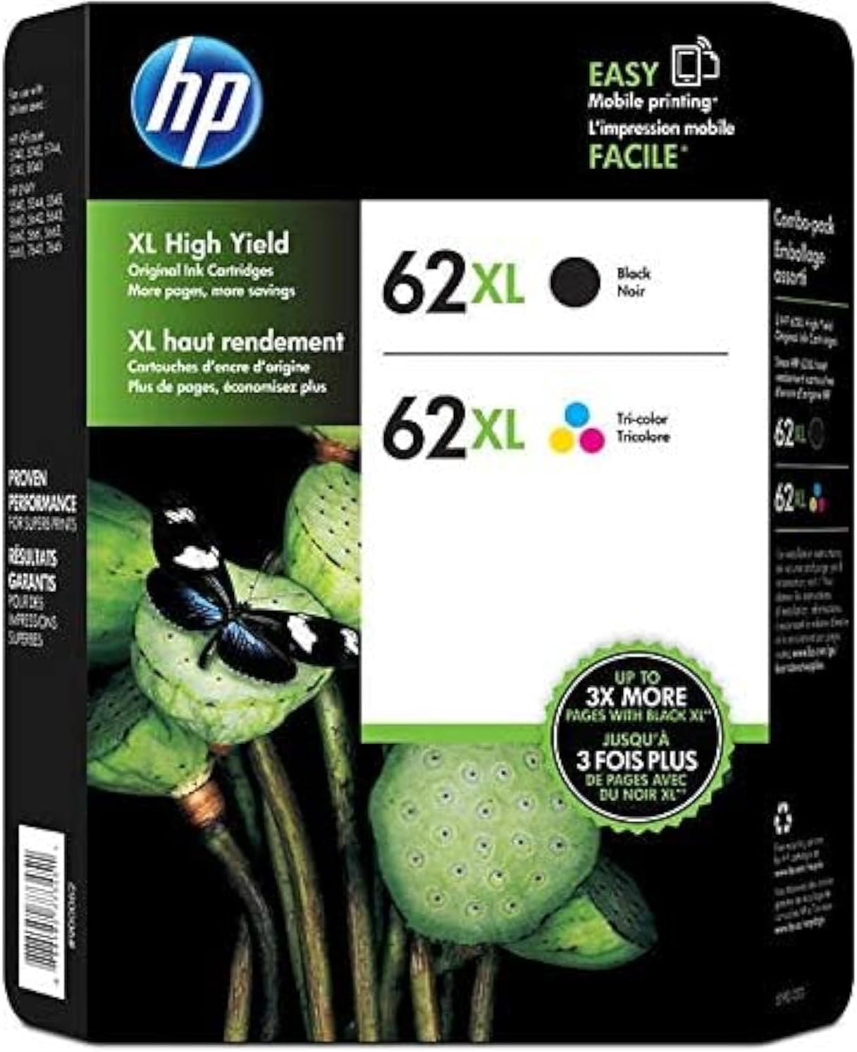 62Xl Ink Cartridges Kit Black and Tri-Color Combo Pack Review