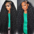 200% Density 13x6 HD Transparent Curly Lace Front Wig 28in - Full