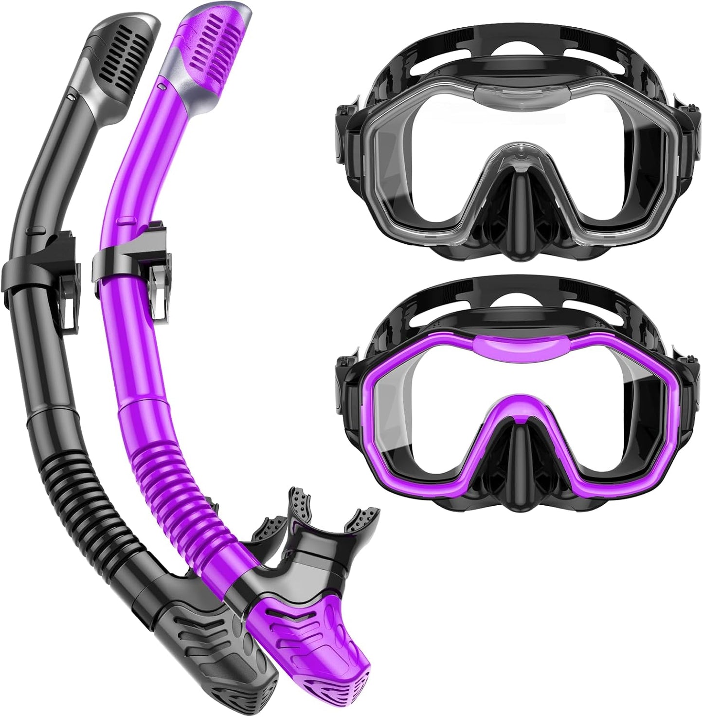 Snorkeling Gear for Adults Kids - Dry-Top Snorkel Set Review