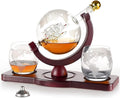 Whiskey Decanter Globe Set - Unique Men's Gift