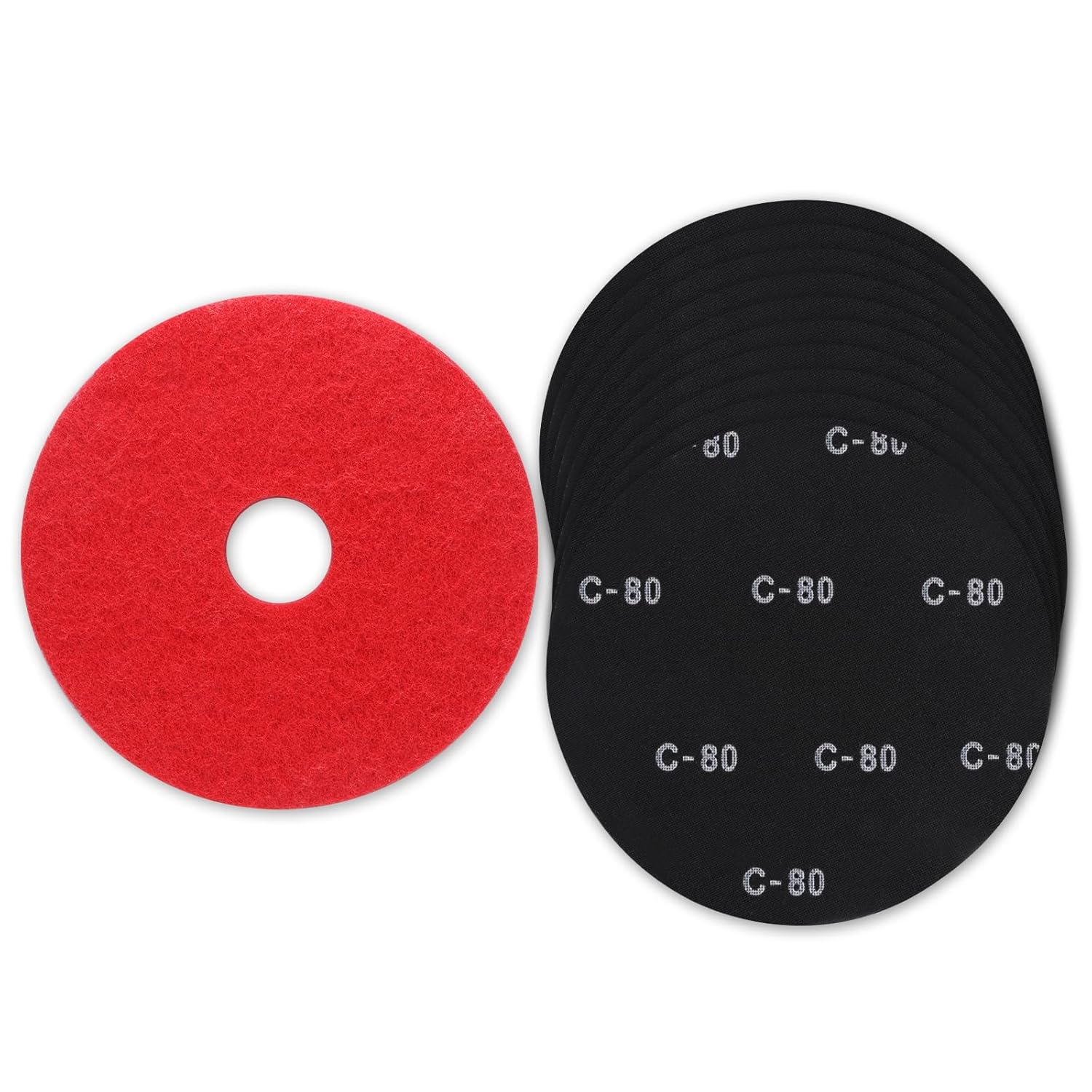 10 Pack 80 Grit Floor Sanding Screens - Effortlessly Revive Your Floors!