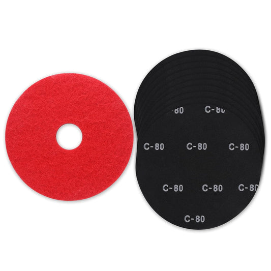 10 Pack 80 Grit Floor Sanding Screens - Effortlessly Revive Your Floors!
