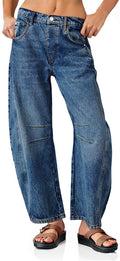 Women's Vintage Style Baggy Boyfriend Jeans for Effortless Chic