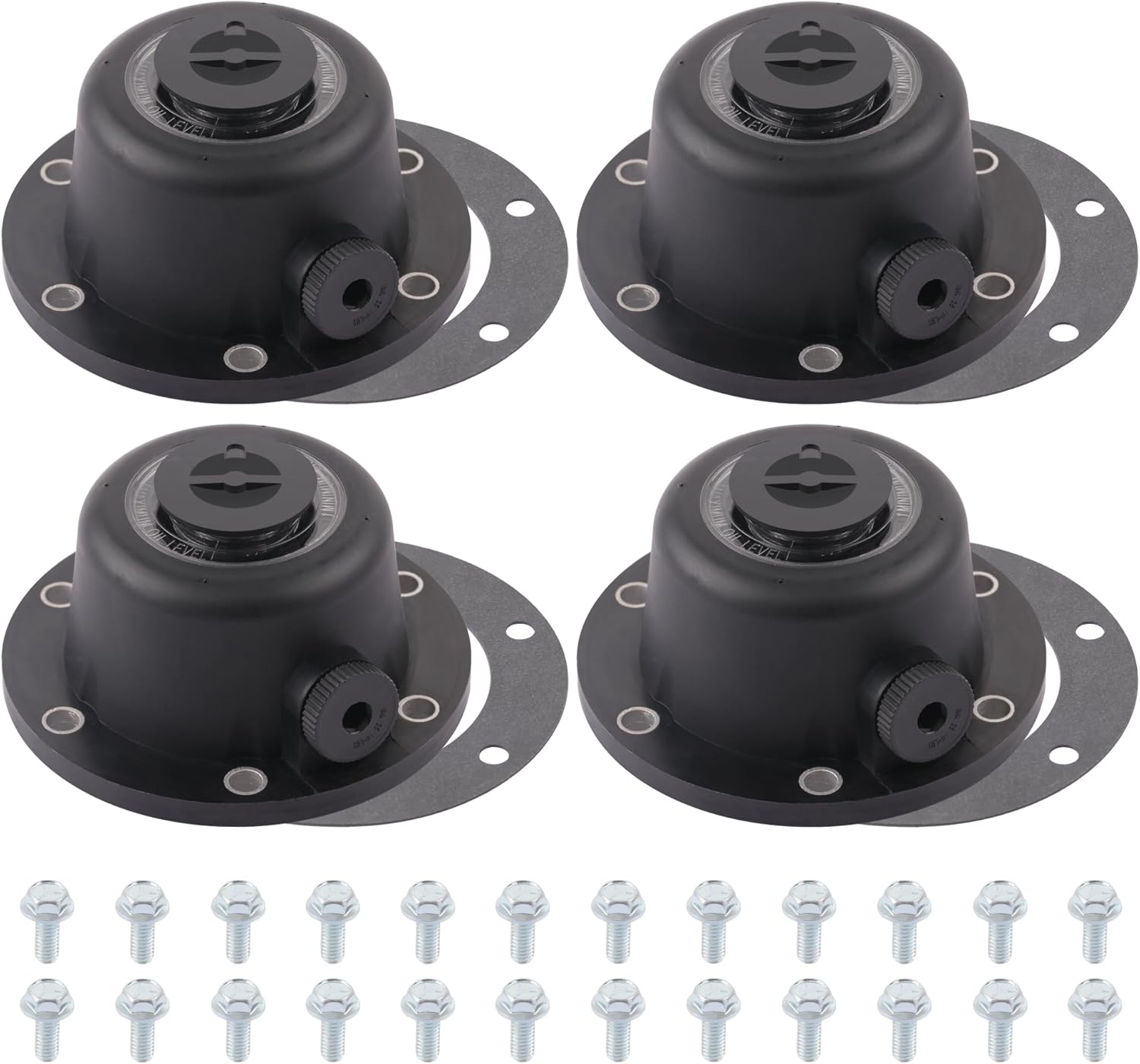 4PCS Composite Steer Hub Cap for Trailer Axle with Gaskets