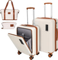 2 Piece Luggage Sets with Spinner Wheels Front Open Pocket - Business
