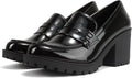 Soda Kinder Women's Chunky Mid Heel Loafers for Easy Style