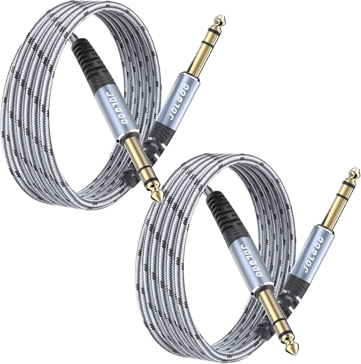 Premium 6.6ft TRS Guitar Cable 2-Pack - Superior Audio Connection
