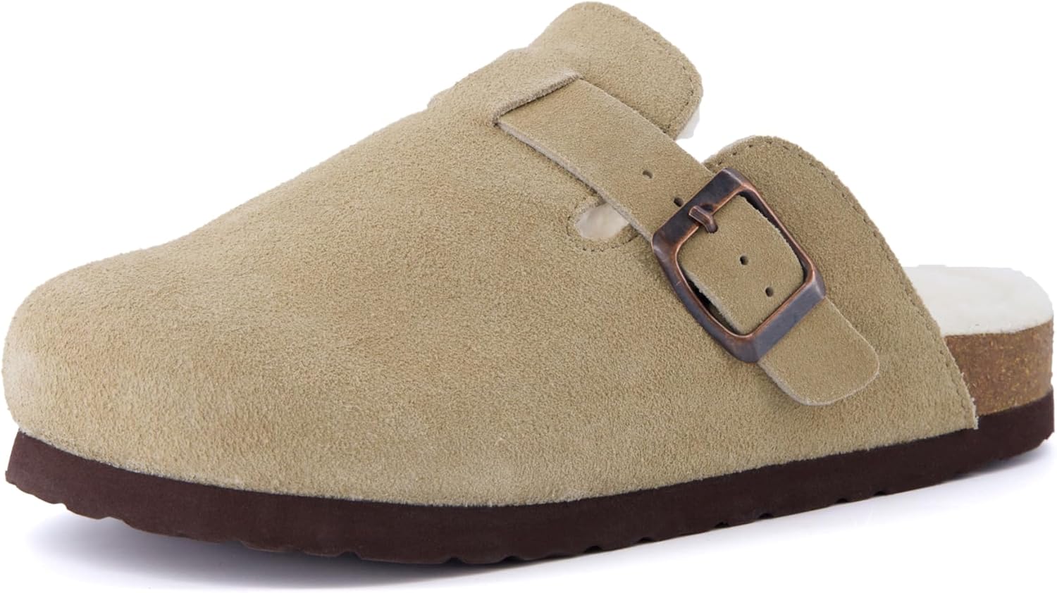 CUSHIONAIRE Kid's Hana Cork Footbed Clog with Comfort Features