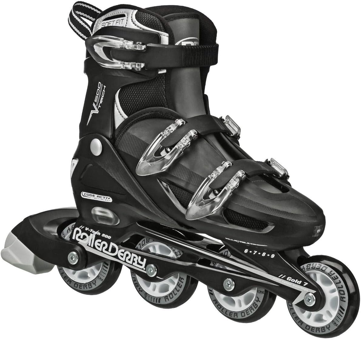 Roller Derby V-Tech 500 Adjustable Inline Skates for All Ages