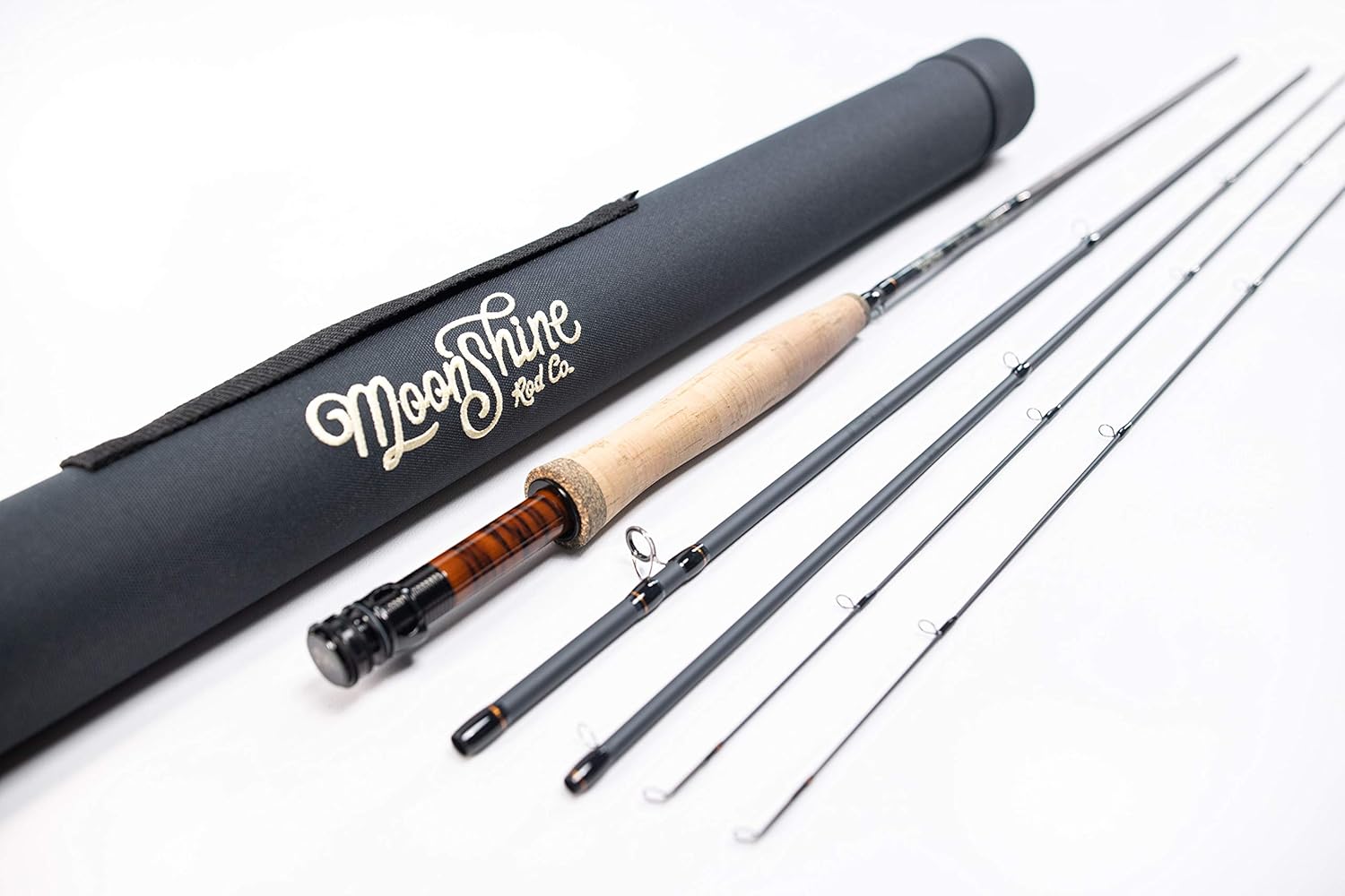 Moonshine Rod Co. Fly Fishing Rod with Extra Tip and Case