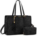 15.6 Inch LOVEVOOK Vintage Leather Tote Bag for Women's Use