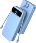 20000mAh Portable Charger Power Bank with Built-In Cables - Fast PD
