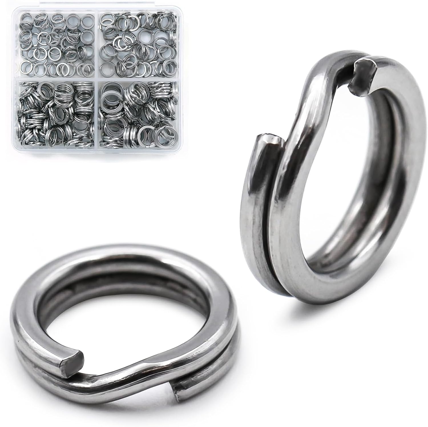 Heavy Duty Stainless Steel Fishing Split Rings Set
