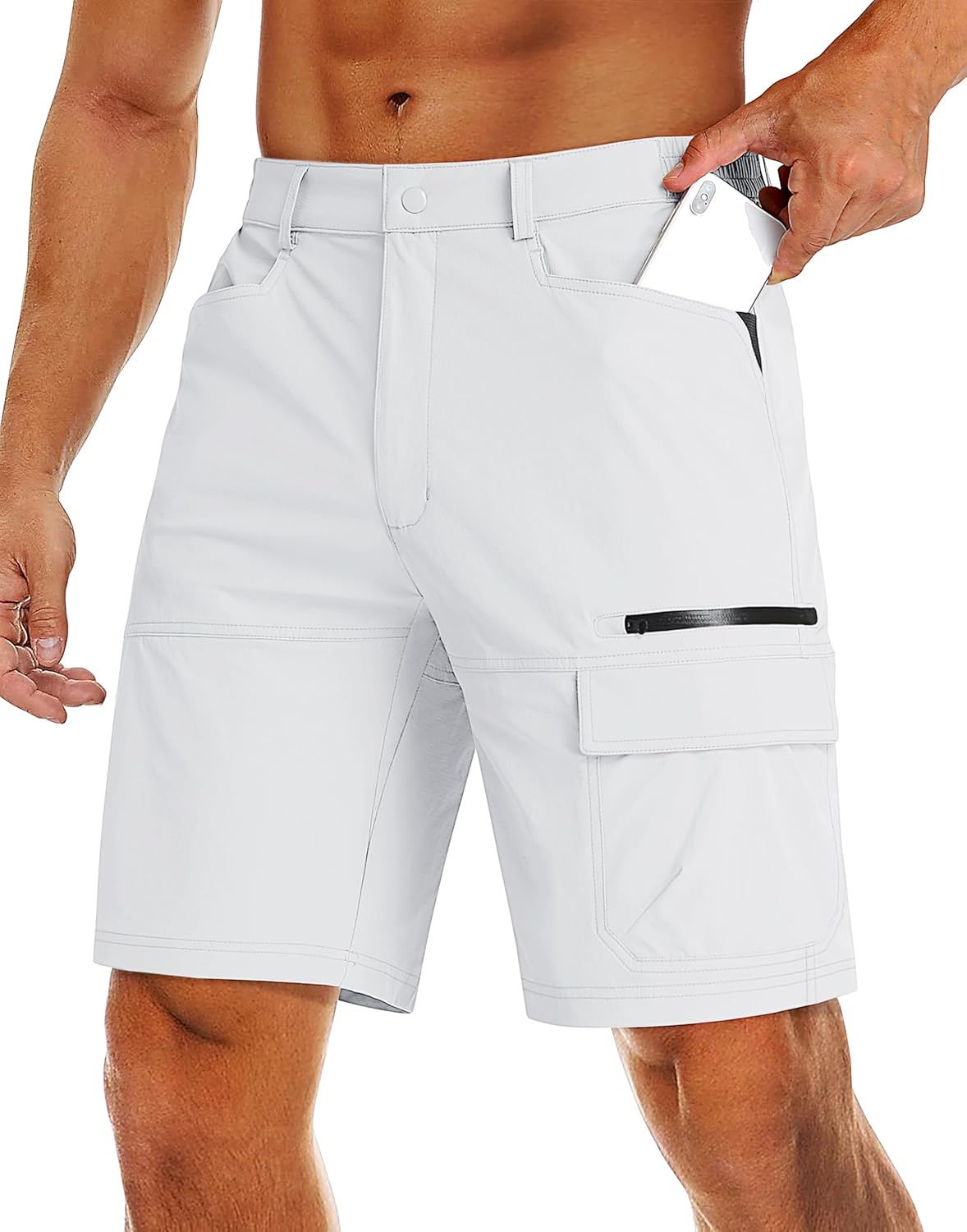 MAGCOMSEN Men's Hiking Cargo Shorts for Outdoor Activities