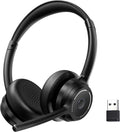 Wireless Headset with Mic for Work - Noise Canceling Bluetooth
