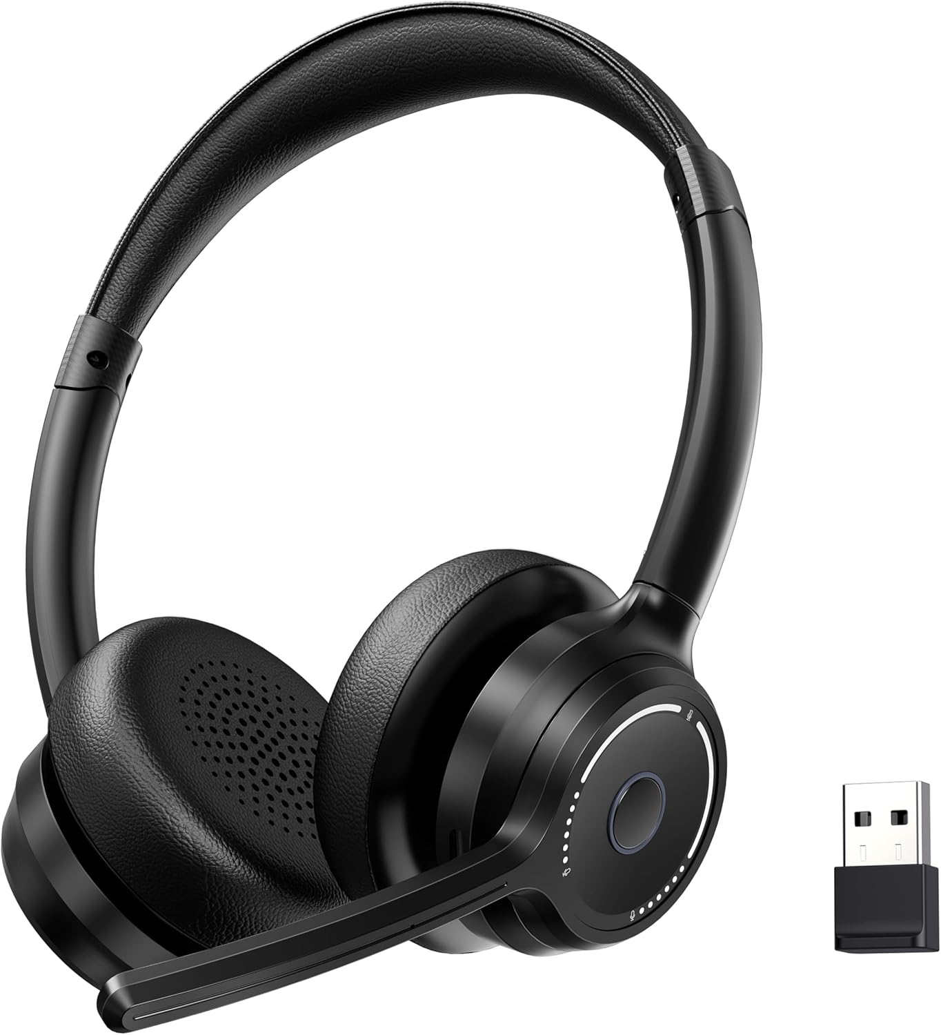 Wireless Headset with Mic for Work - Noise Canceling Bluetooth
