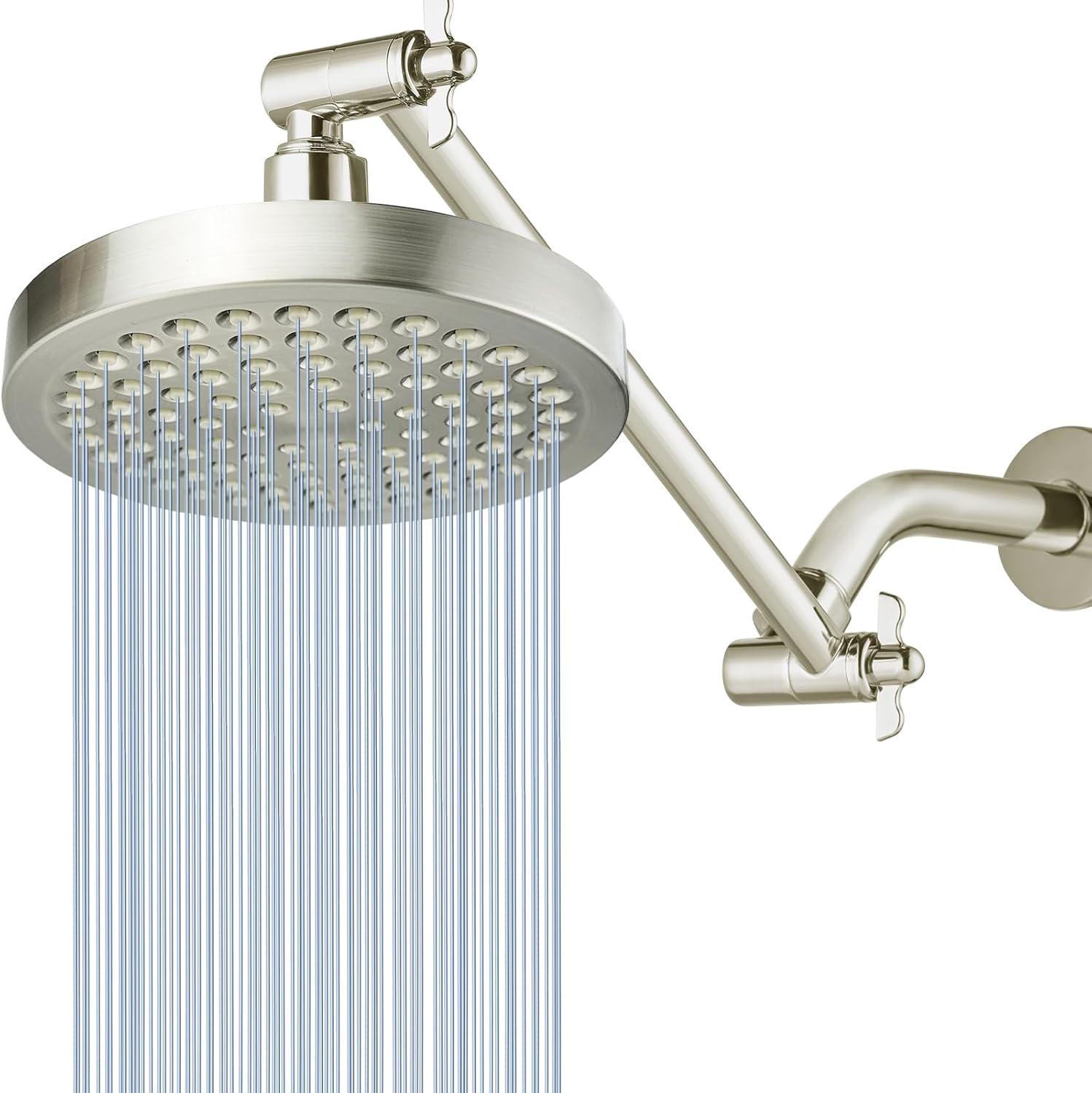 High Pressure Rain Shower Head with 11ft' Extension Arm for Luxury