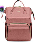Laptop Backpack for Women 18in Light-pink - Professional Travel Bag