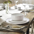 12 Pieces Porcelain Dinnerware Set for 4 - Premium White Plates