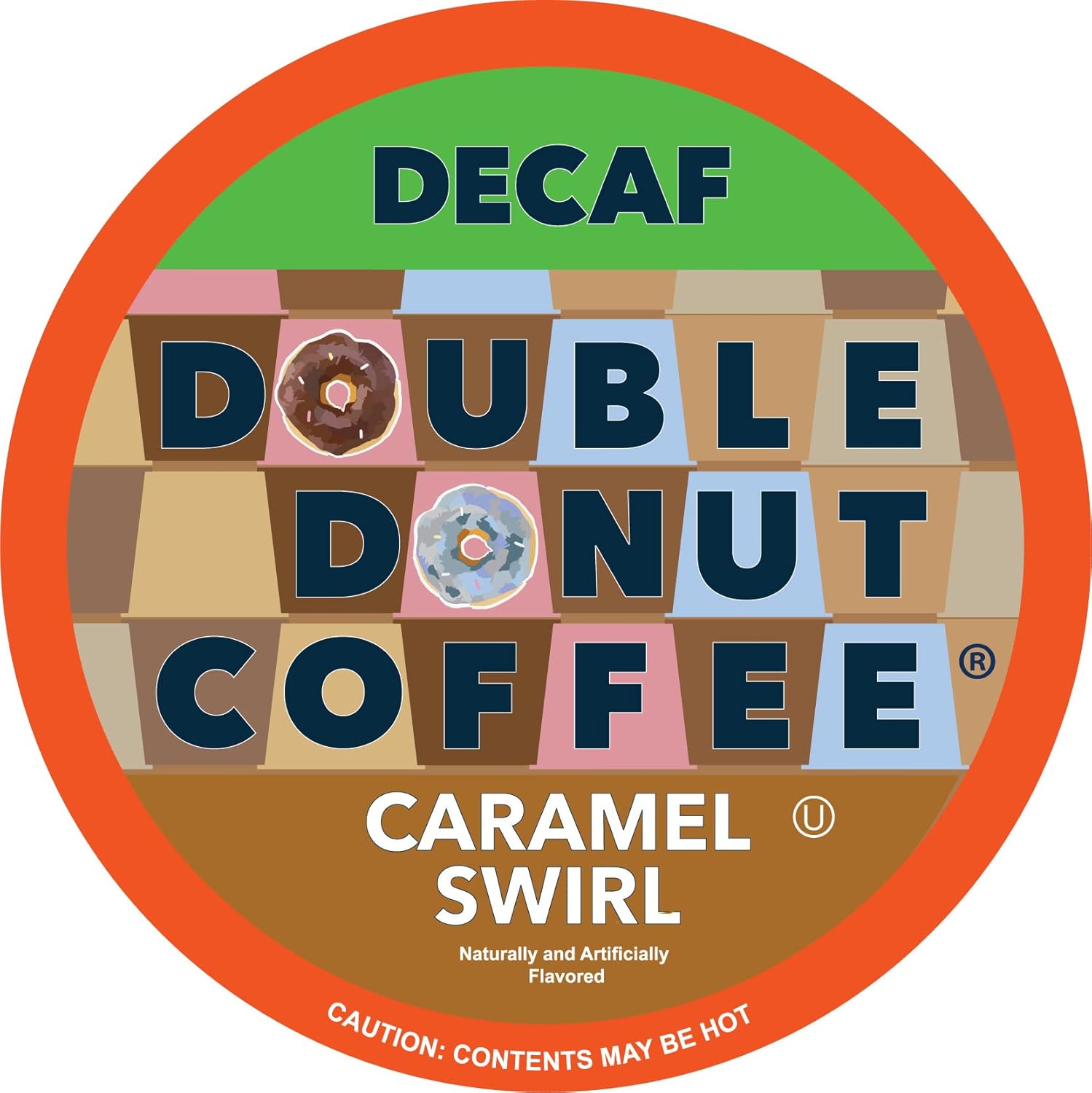 Decaf Caramel Coffee Pods for Keurig - 96 Count Bulk Pack