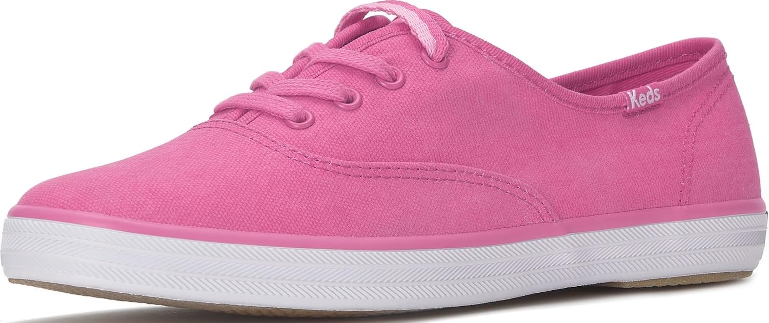Keds Womens Champion Canvas Lace Up Sneaker for Comfort