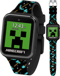 Interactive Minecraft Kids Smart Watch - Games, Camera, Step Counter, Voice Recorder - Fits 5.5-8.0 Wrists