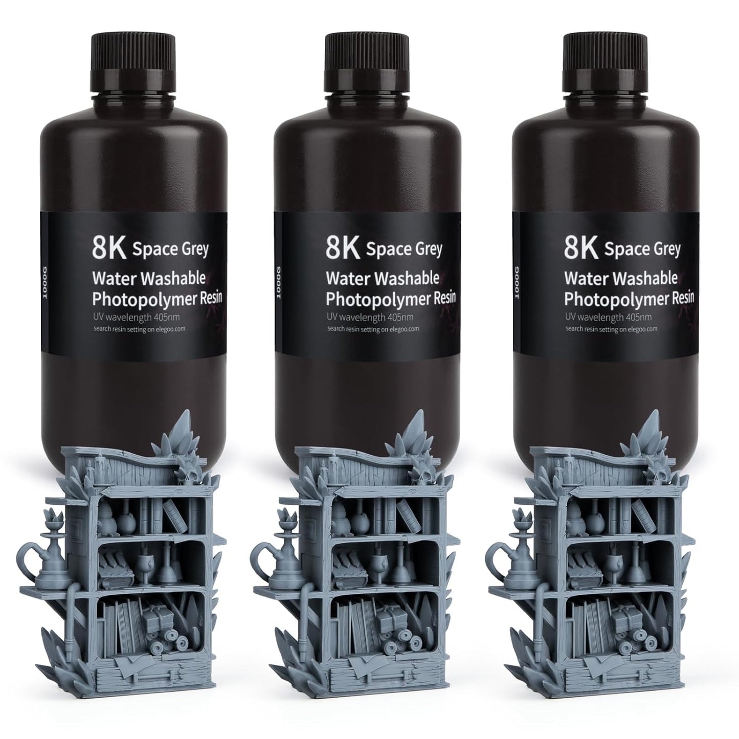ELEGOO 8K Water Washable 3D Printer Resin for High Precision