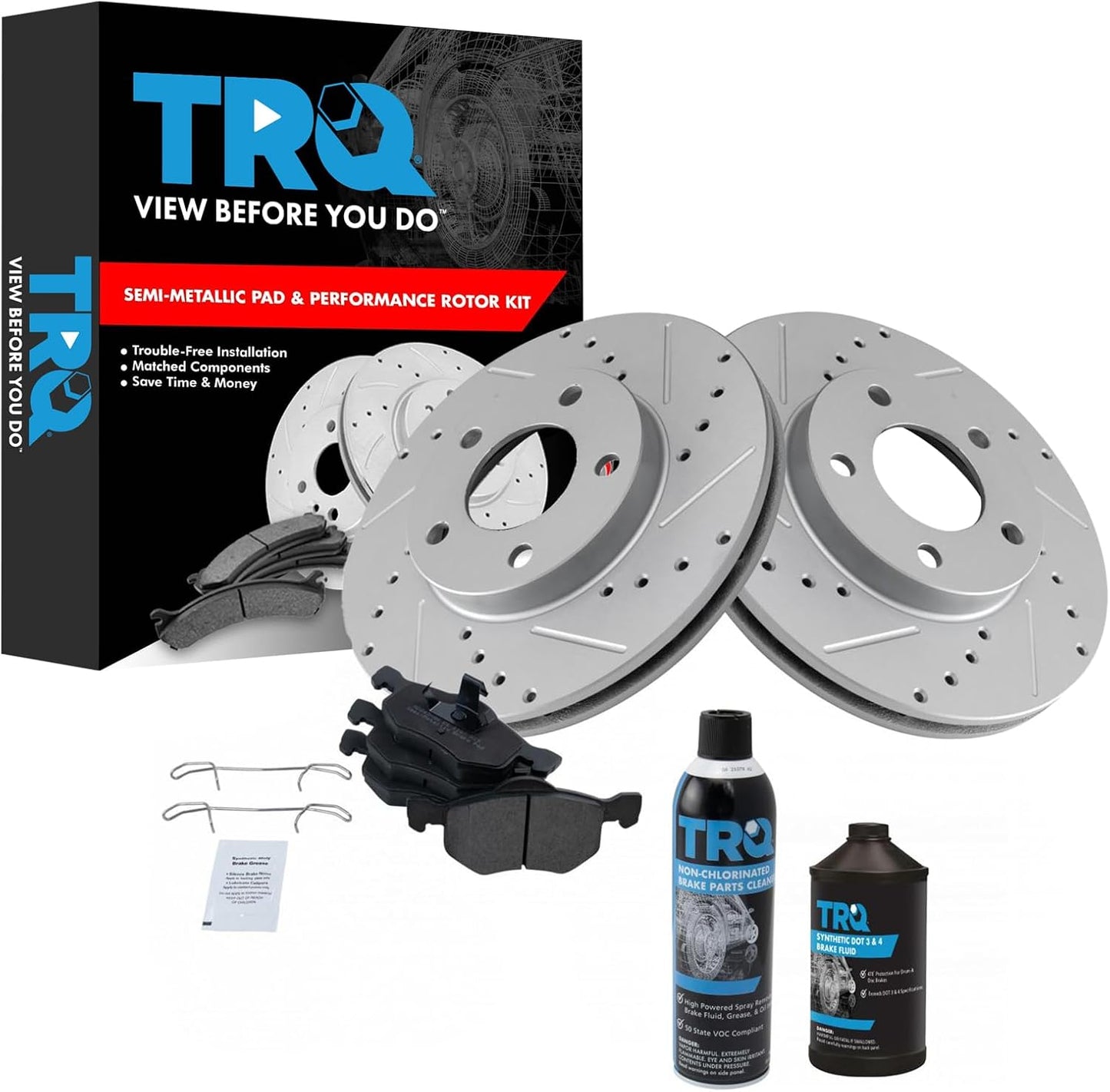 TRQ Front Metallic Brake Pad & Performance Rotor Kit Review