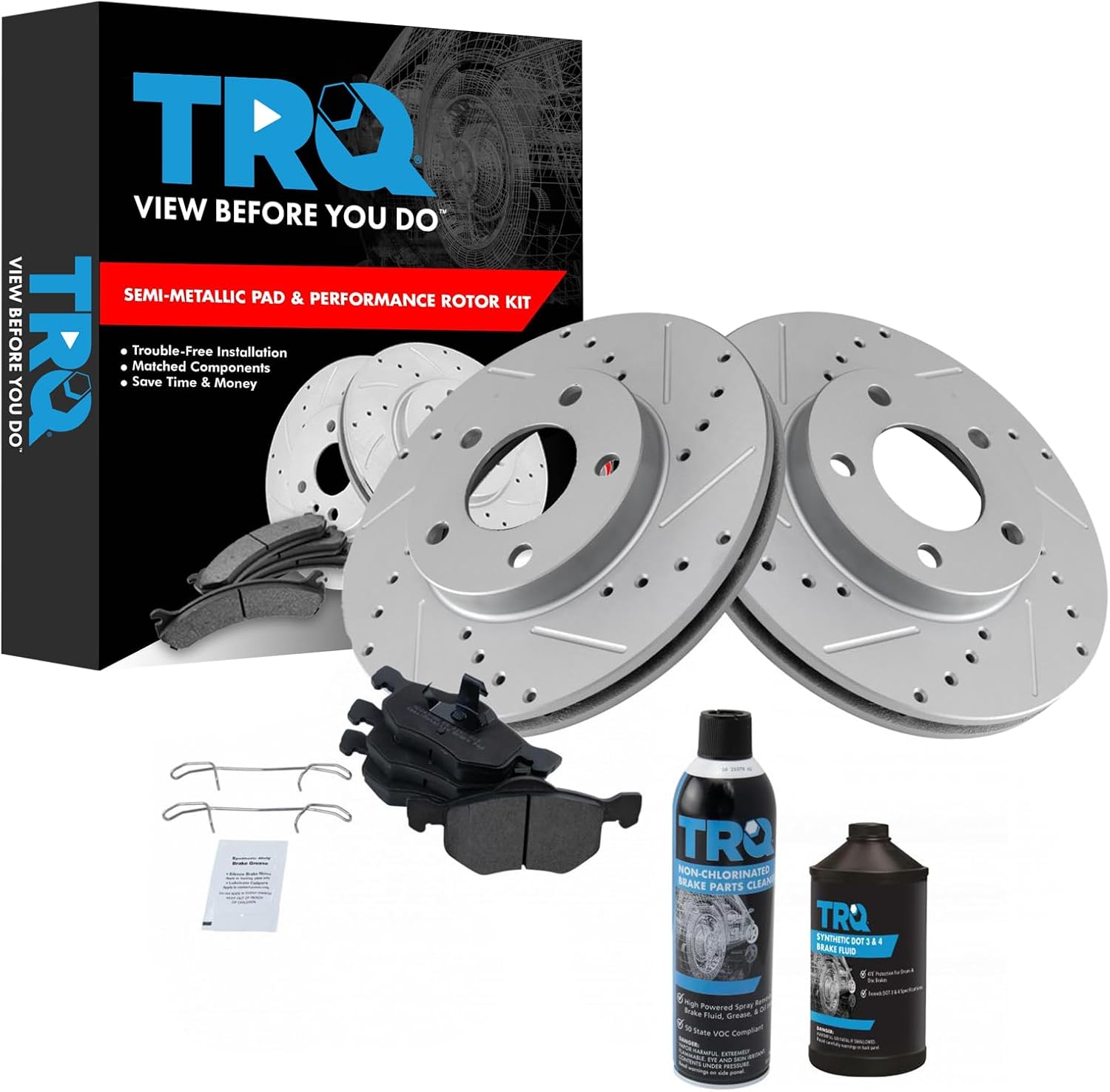 TRQ Front Metallic Brake Pad & Performance Rotor Kit Review