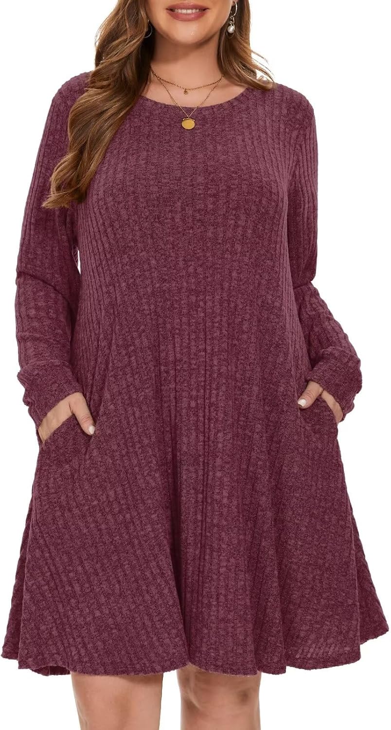 BELAROI Plus Size Sweater Dress for Fall and Winter Outfits