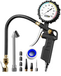 GERCHWAY Tire Inflator Gauge - Easy Pressure Checks & Quick Inflation