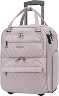 KROSER Carry On Underseat 16-in Lightweight Underseater - Dusty Pink