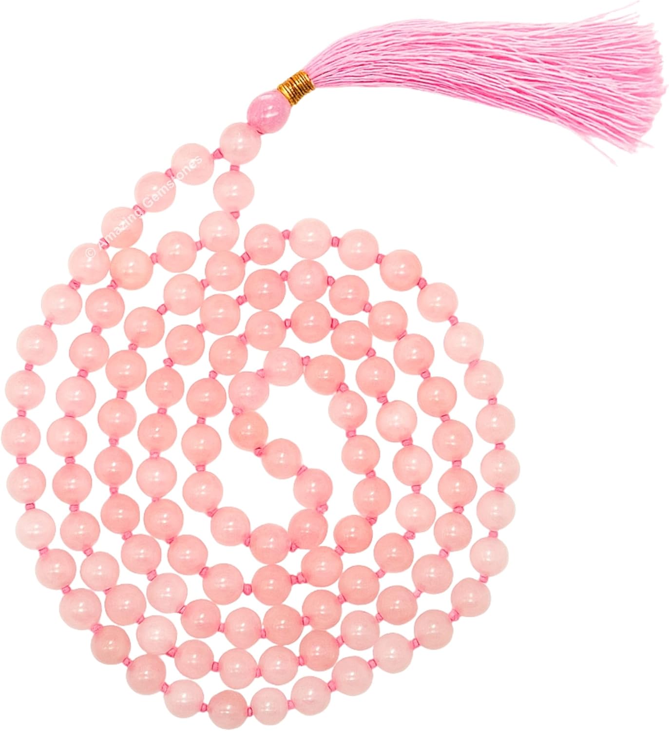 Authentic Gemstone Crystal Mala Beads for Meditation and Mindfulness