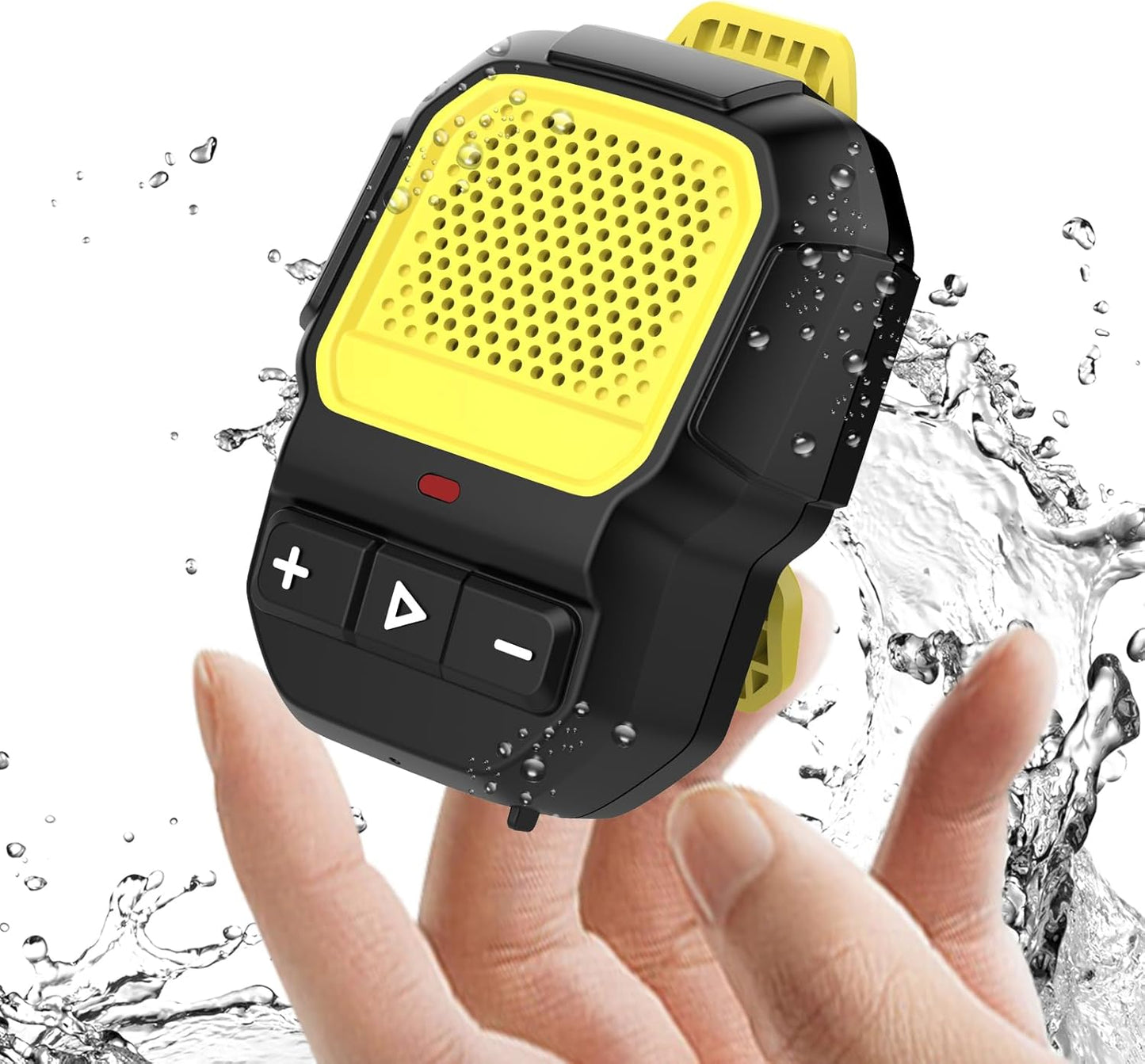 2025 Waterproof Bluetooth Clip Speaker, 14H Playtime, HD Audio, Yellow