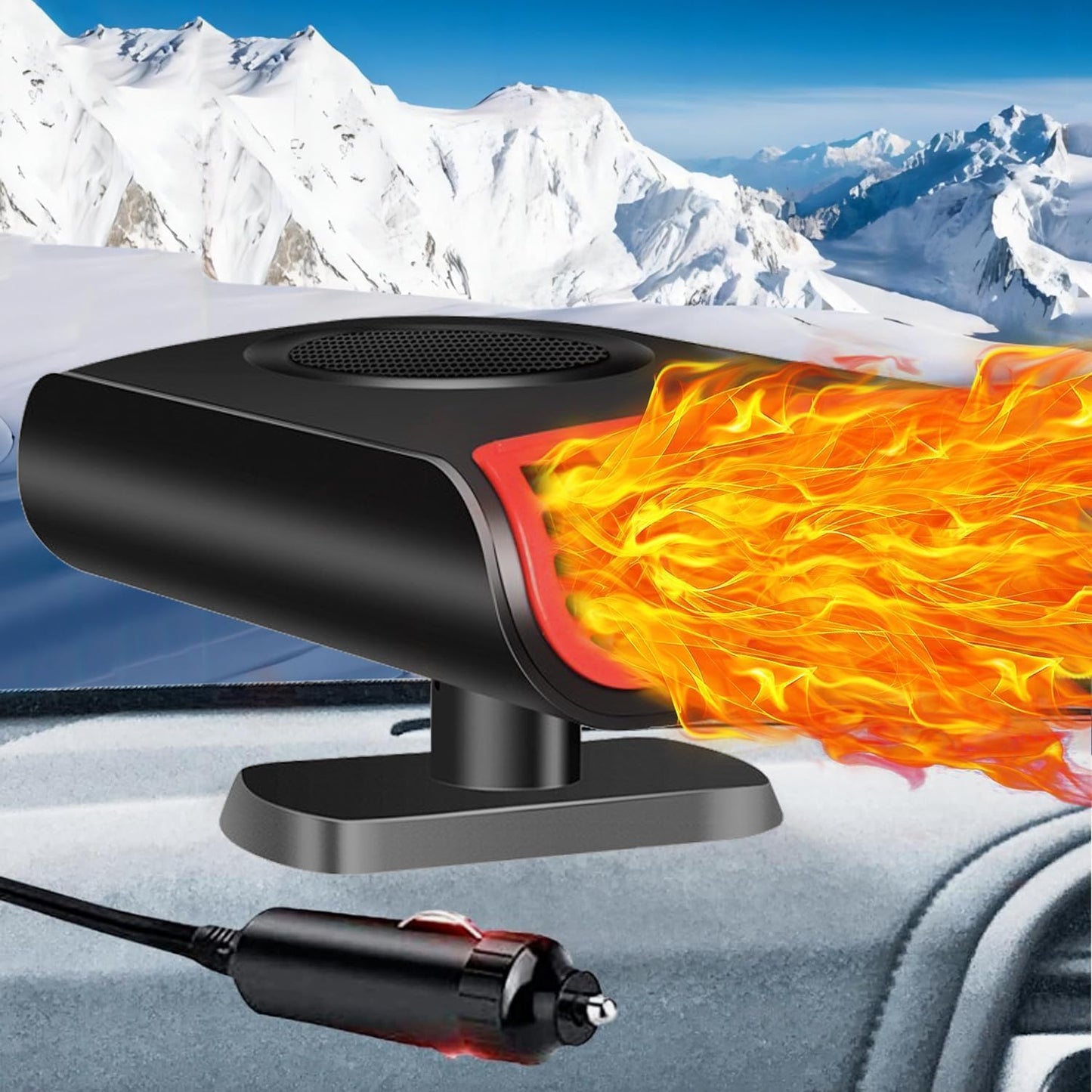 Instant Warmth on-the-Go - Portable 12V Car Heater