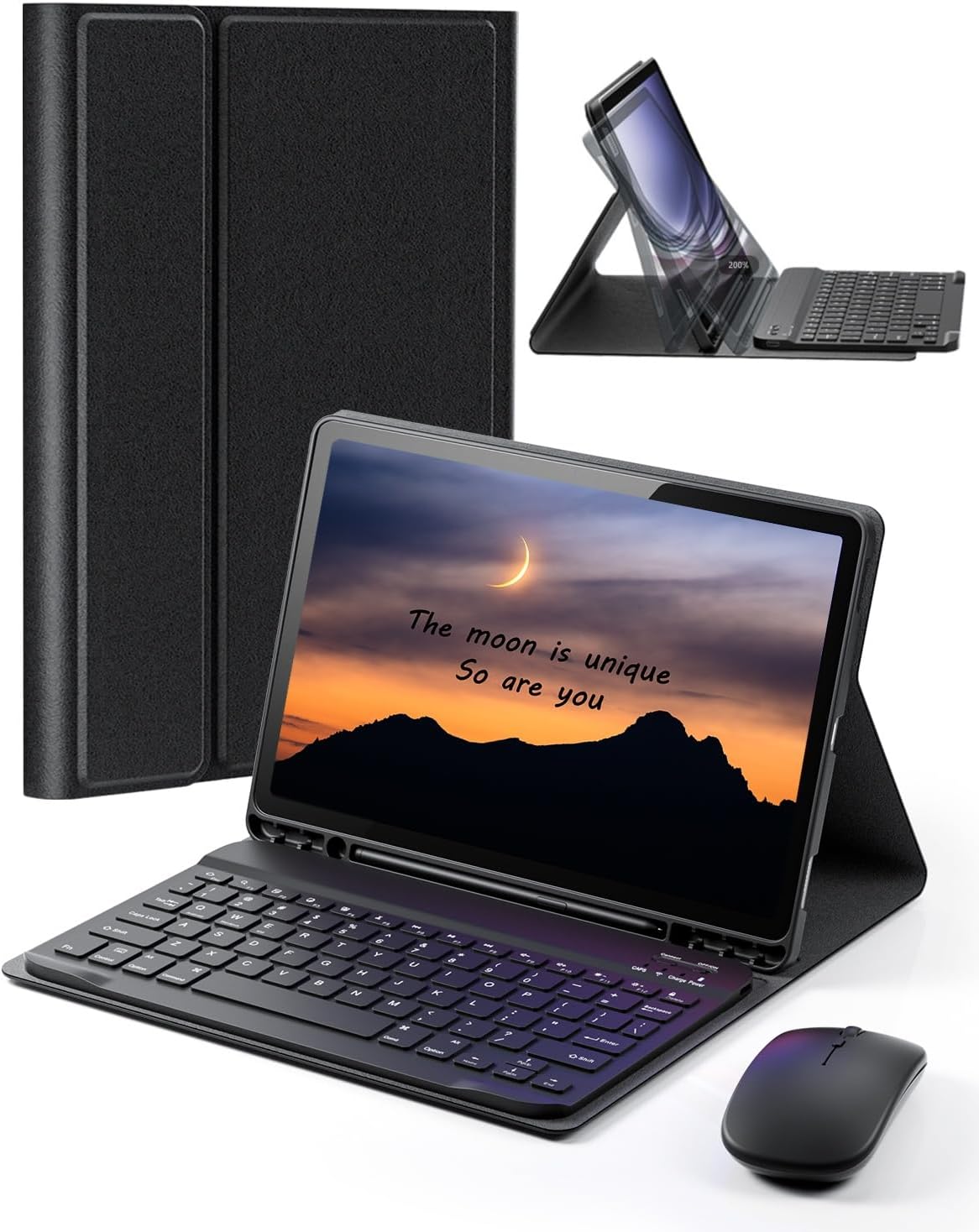 Case Keyboard for Samsung Galaxy Tab S6 Lite 10.4 inch - Black