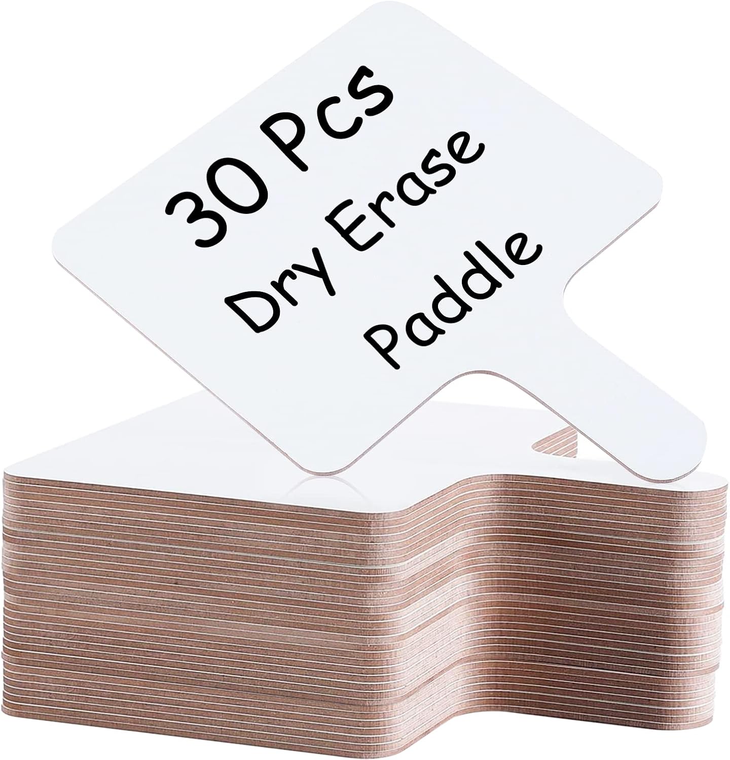 30 PCS 8 x 10 Inch Dry Erase Answer Paddle for Classroom Use
