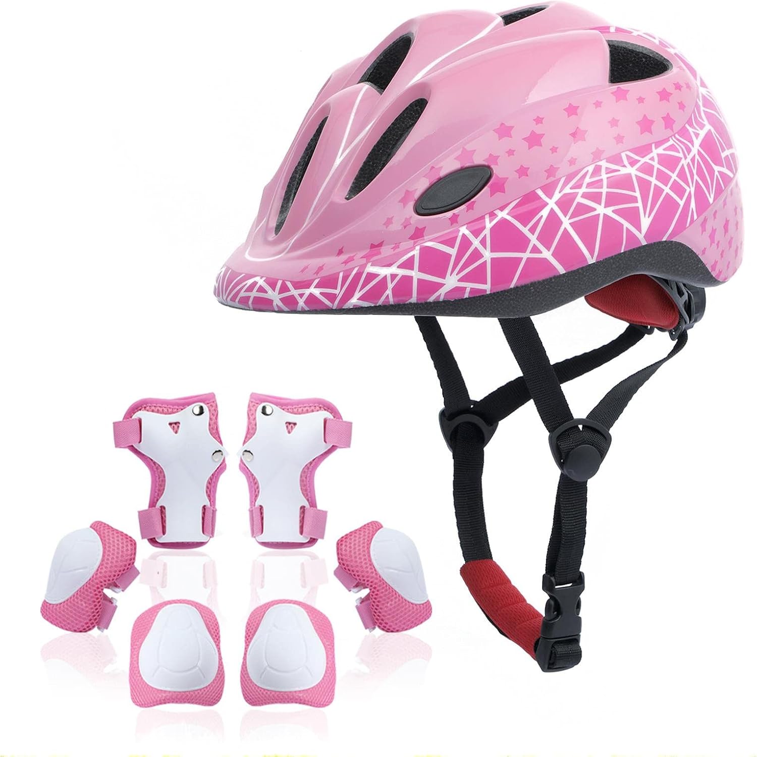 Kids Helmet Set with Knee Elbow Pads for Safe Sports Fun