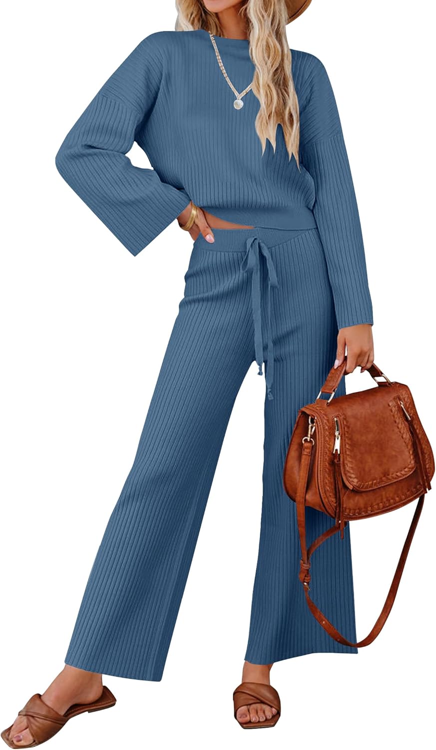 ZESICA Women's 2 Piece Outfits Set for Casual Comfort and Style