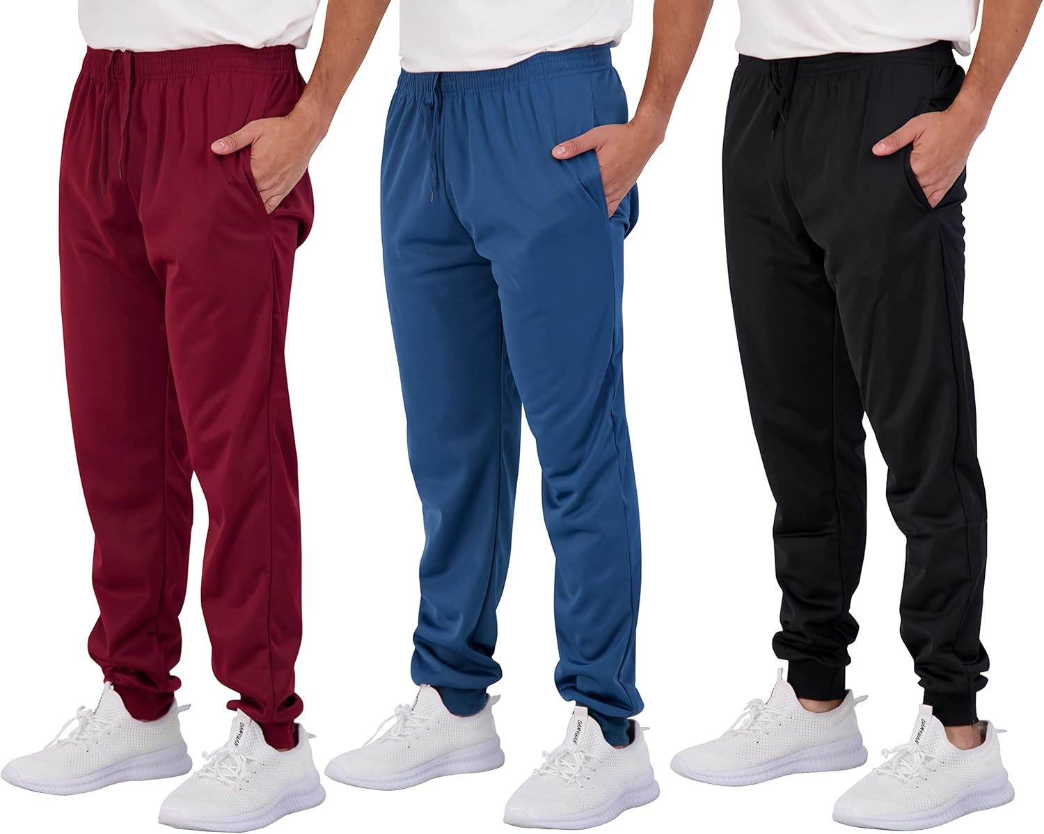 Boys Joggers with Pockets: Real Essentials 3 Pack for Kids