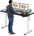 60 x 24 in Electric Standing Desk with White Frame - 4-Memory Control