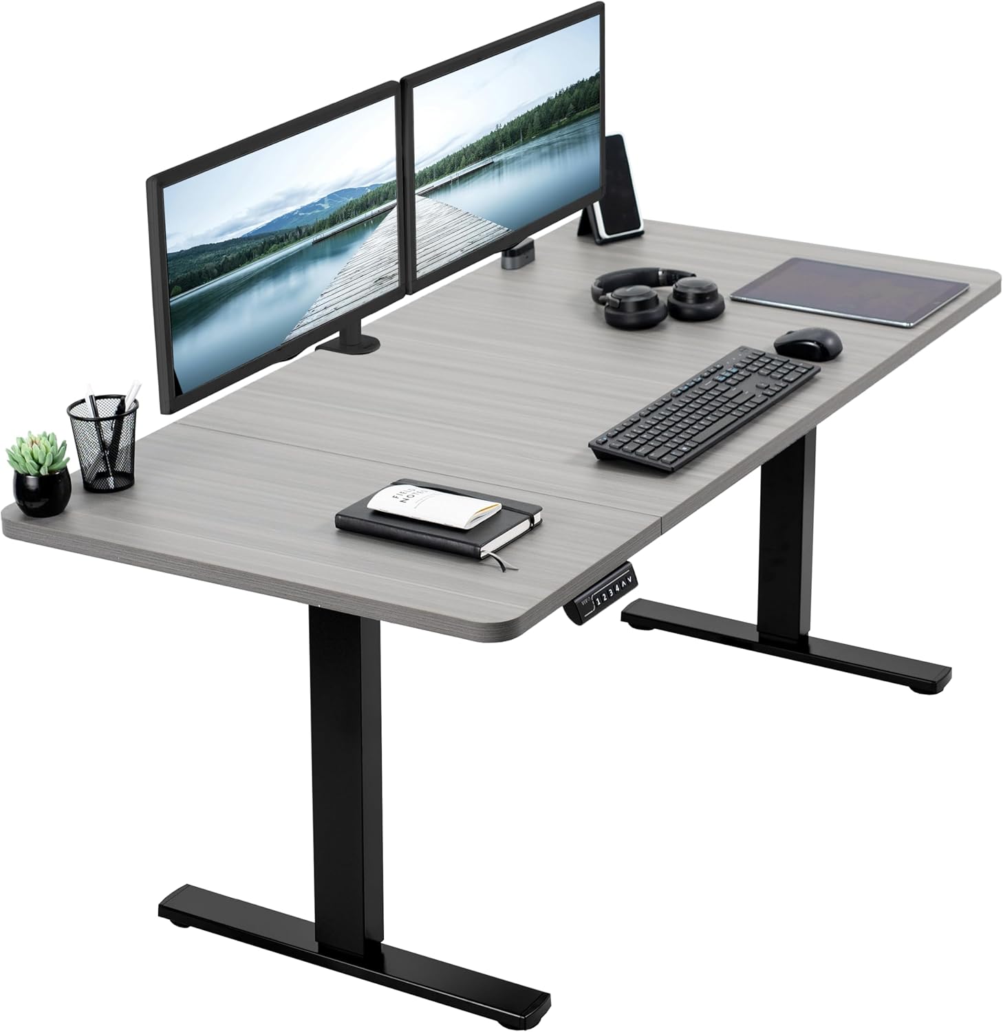 VIVO Electric 60 x 30 in Standing Desk with Memory Height Adjustment