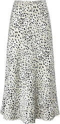 Women's Satin High Waisted Maxi Skirt - Flattering A-Line Length refer