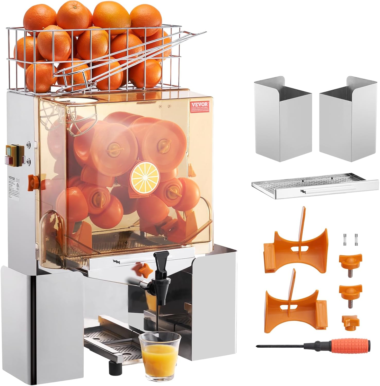 VEVOR Commercial Orange Juicer Machine for Quick Juice Extraction