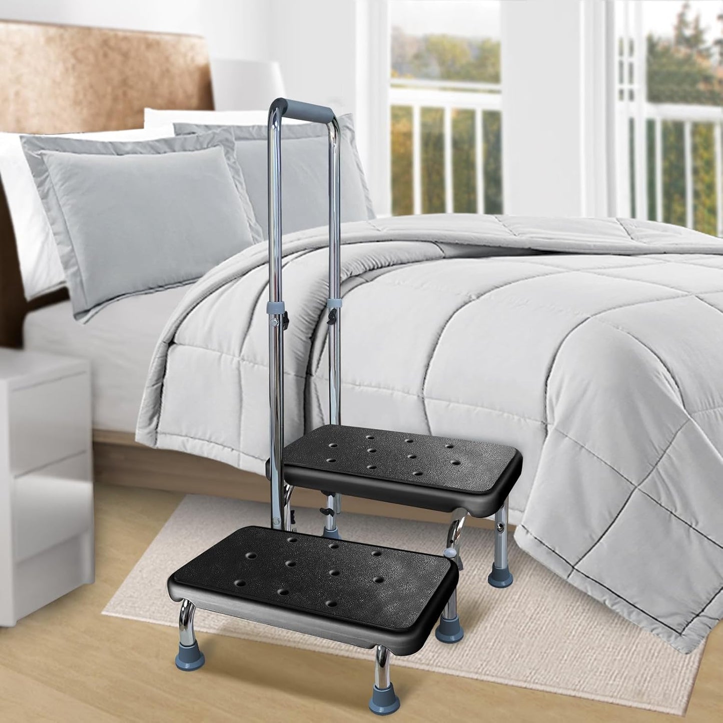 Aliseniors Step Stool with Handle for Adults and Seniors