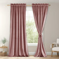 JIUZHEN Velvet Curtains 84 in for Bedroom - Luxury Blackout Panels